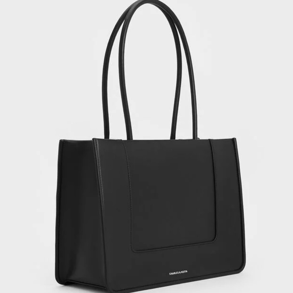 Charles & Keith Daylla Black Tote NWT